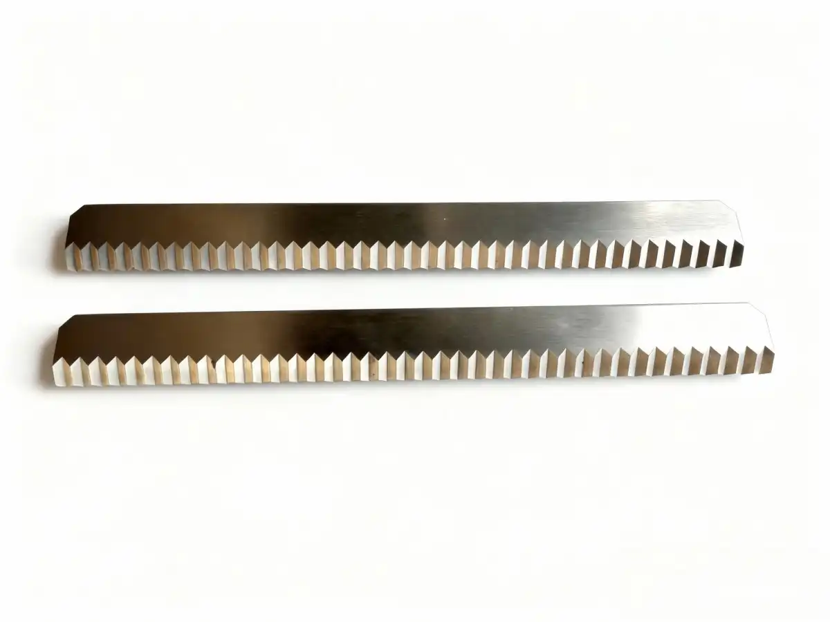 serrated blades 26
