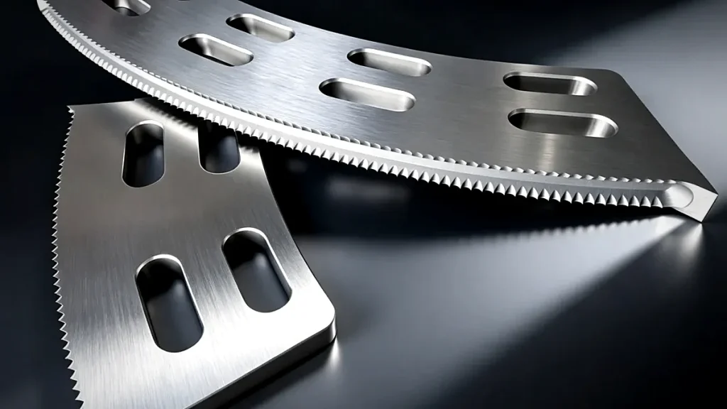 Corrugated carton slotting knives for box making machines