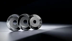 Circular slitting blades for flexible packaging film