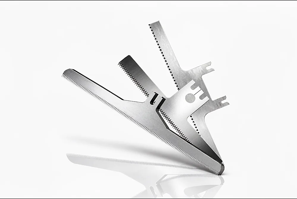 Serrated knife for sealing and cutting